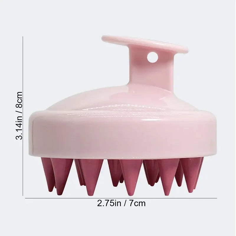“Silicone Scalp Massager Shampoo Brush – Soft Hair Washing Comb, Anti-Dandruff Scalp Scrubber & Hair Growth Massage Tool”