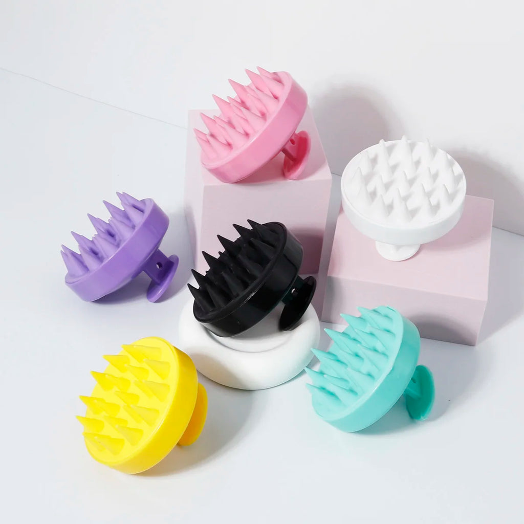 “Silicone Scalp Massager Shampoo Brush – Soft Hair Washing Comb, Anti-Dandruff Scalp Scrubber & Hair Growth Massage Tool”