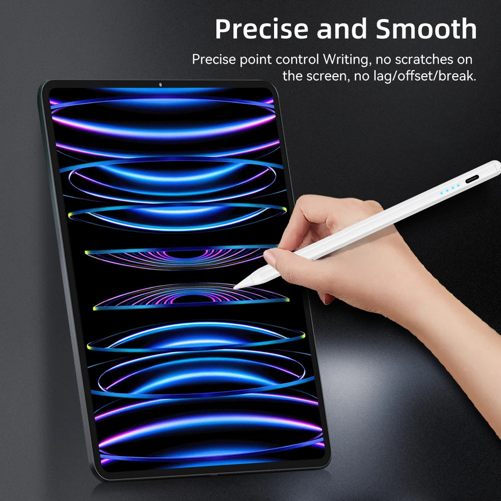 “Stylus Pen for iPad – Apple Pencil Alternative with Palm Rejection & Power Display”