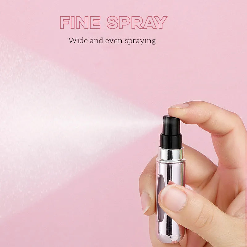 “5ml Portable Perfume Refill Bottle – Mini Refillable Travel Spray Atomizer for Fragrance”