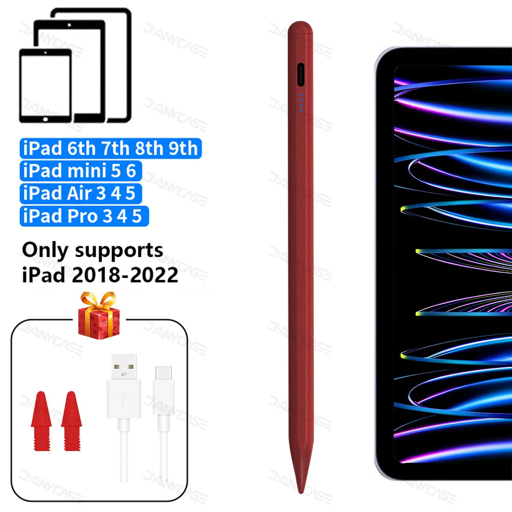 “Stylus Pen for iPad – Apple Pencil Alternative with Palm Rejection & Power Display”