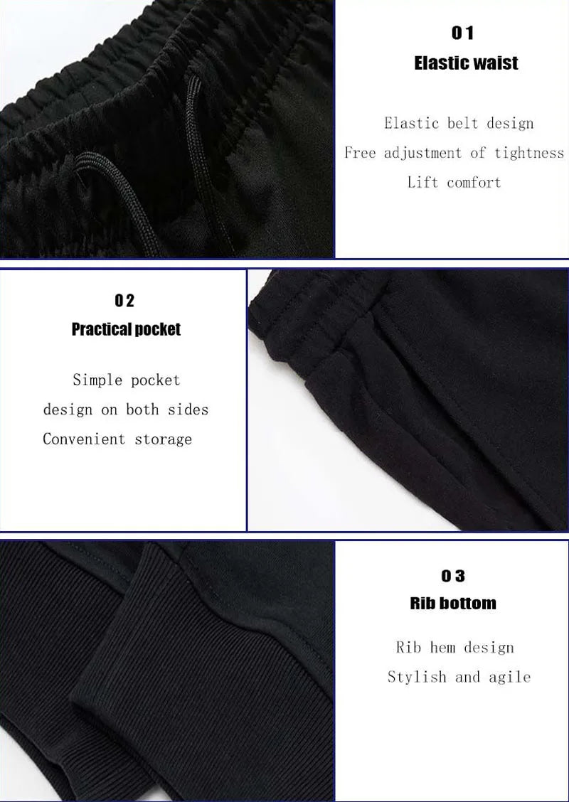 Unisex Printed Jogger Pants – Autumn Winter Sport Sweatpants for Men & Women, Casual Fitness Gym Running Trousers