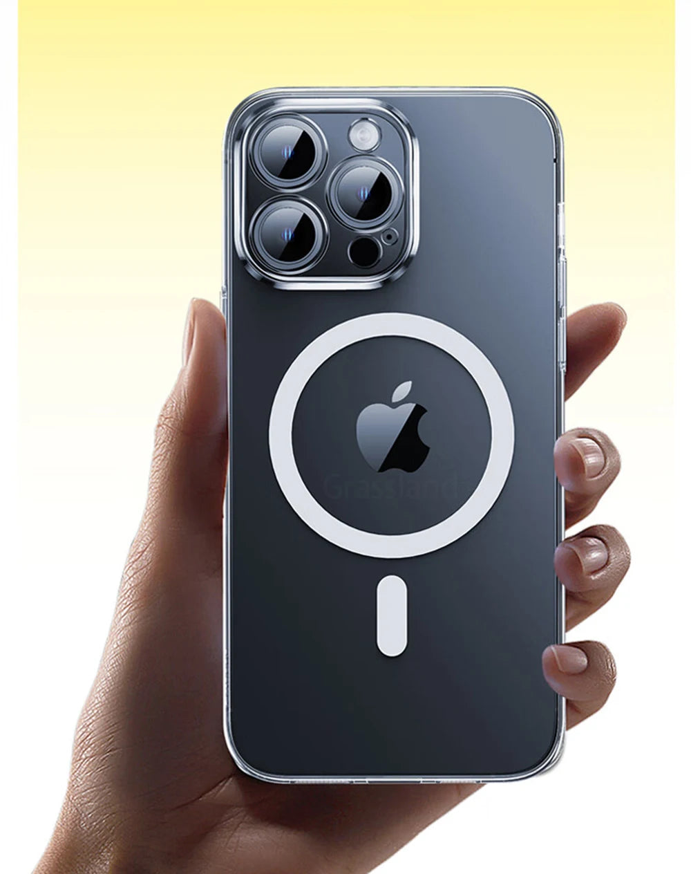 Luxury Magnetic Wireless Charge For Magsafe Case for iPhone 15 14 13 12 11 Pro X XR XS Max 7 8 Plus Back Cover Transparent Case