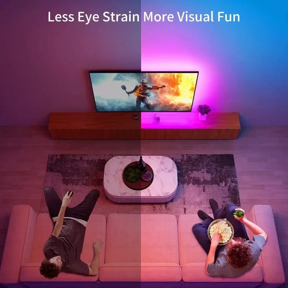 RGB LED Strip Light 5050 – USB, Remote & APP Control Bluetooth Flexible Tape for TV, Bedroom & Living Room