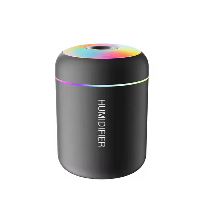 Mini USB Air Humidifier & Essential Oil Diffuser – 180ML LED