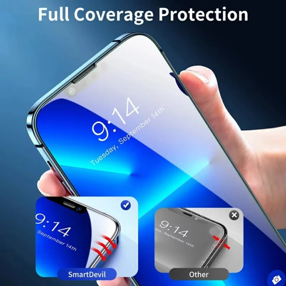 NNBILI 4-Pack Tempered Glass Screen Protector for iPhone 16/15/14/13/12/11 Series – HD Clear, Anti-Scratch, Full Coverage