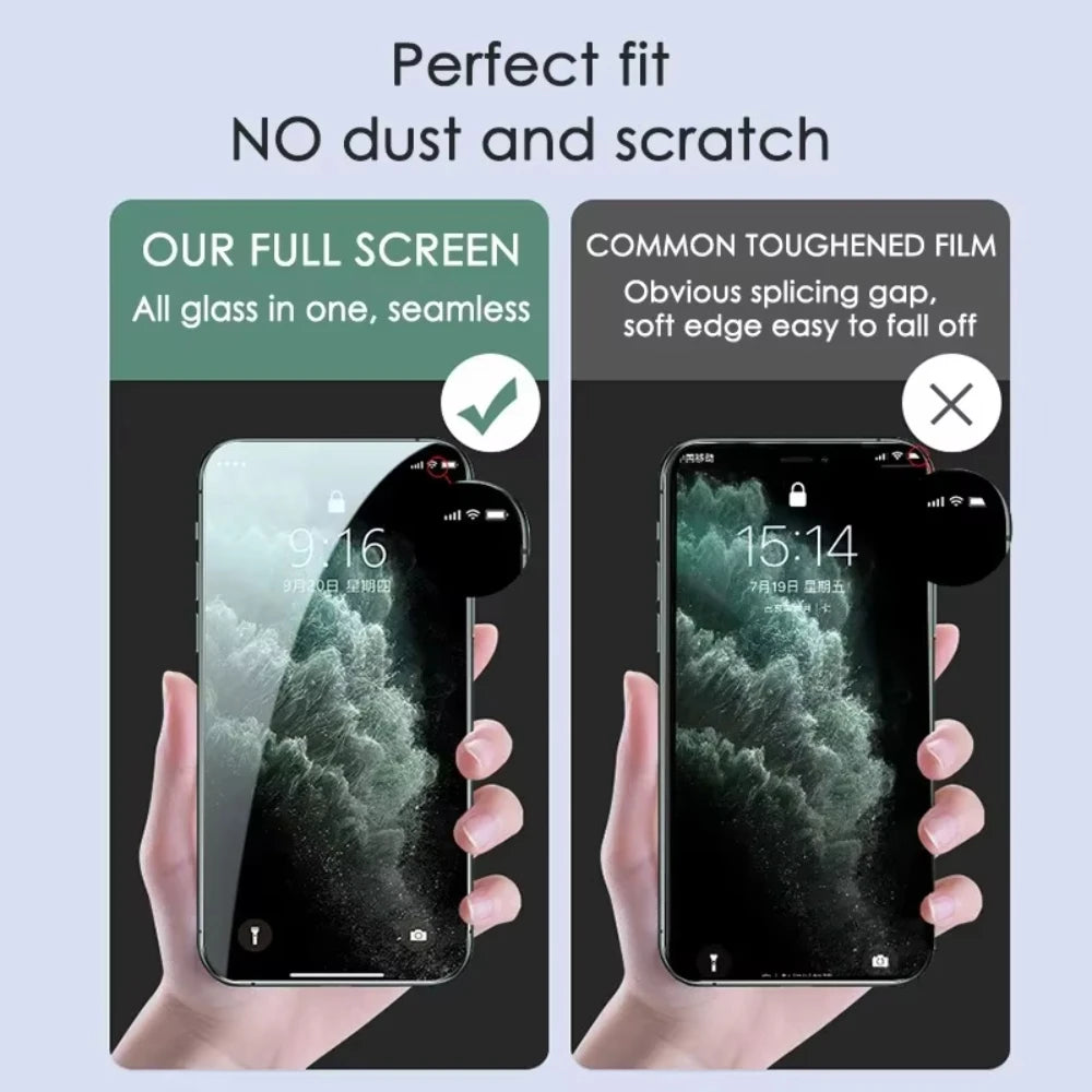 NNBILI 4-Pack Tempered Glass Screen Protector for iPhone 16/15/14/13/12/11 Series – HD Clear, Anti-Scratch, Full Coverage