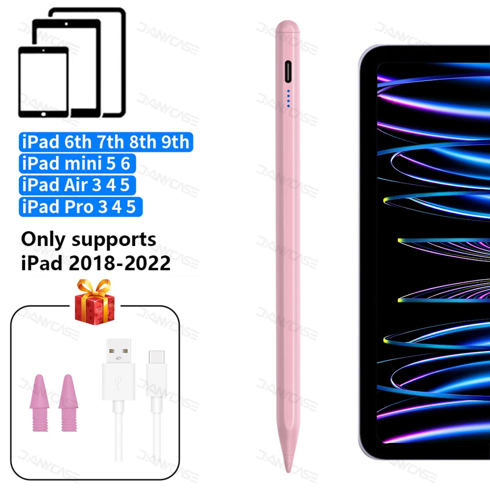 “Stylus Pen for iPad – Apple Pencil Alternative with Palm Rejection & Power Display”