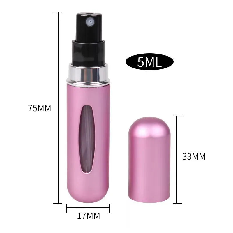 “5ml Portable Perfume Refill Bottle – Mini Refillable Travel Spray Atomizer for Fragrance”